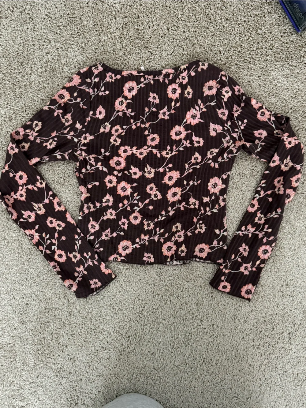 Free People 100% Cotton Tilly Long Sleeve Top